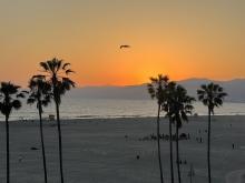 sunset Venice Beach drum circle